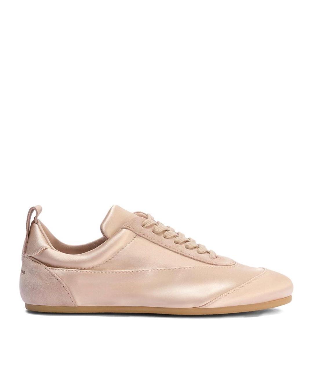 JIL SANDER Розовые текстильные кеды, фото 1