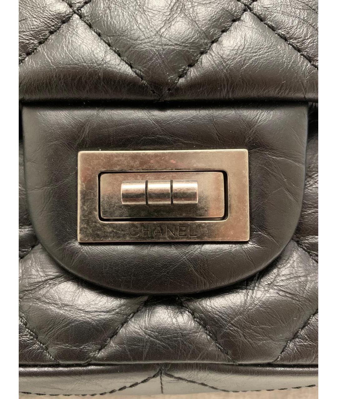 CHANEL Черная кожаная сумка через плечо, фото 6