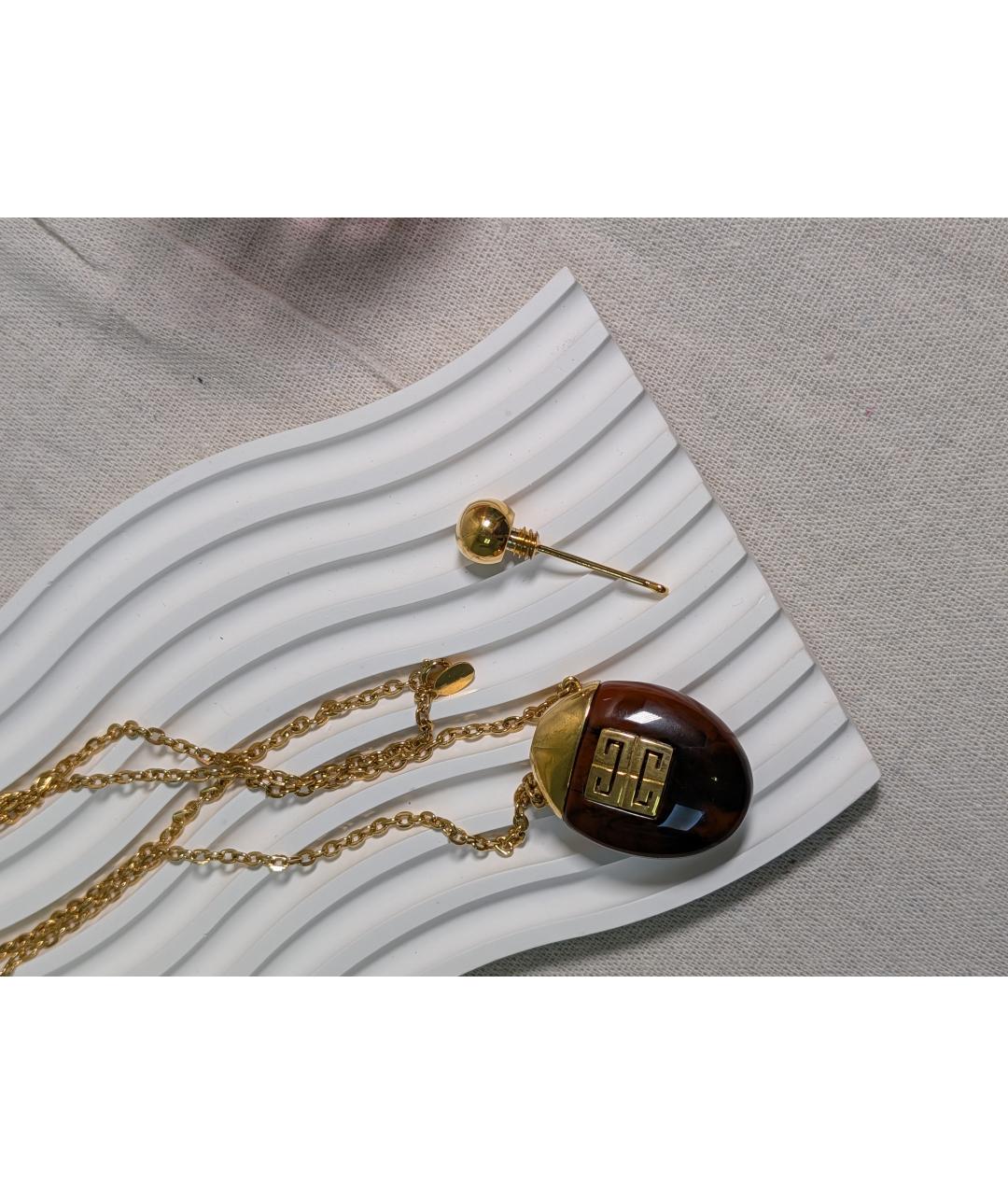 GIVENCHY Коричневый кулон, фото 4
