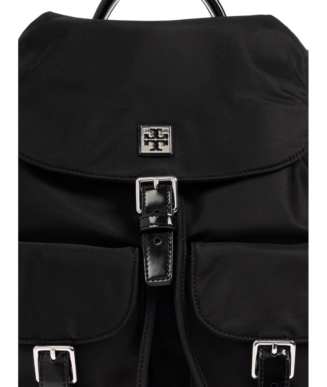 TORY BURCH Черный нейлоновый рюкзак, фото 4