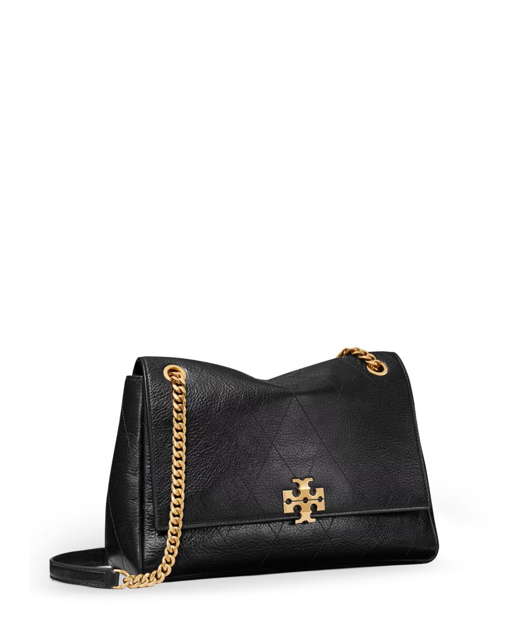 TORY BURCH Черная кожаная сумка через плечо, фото 3