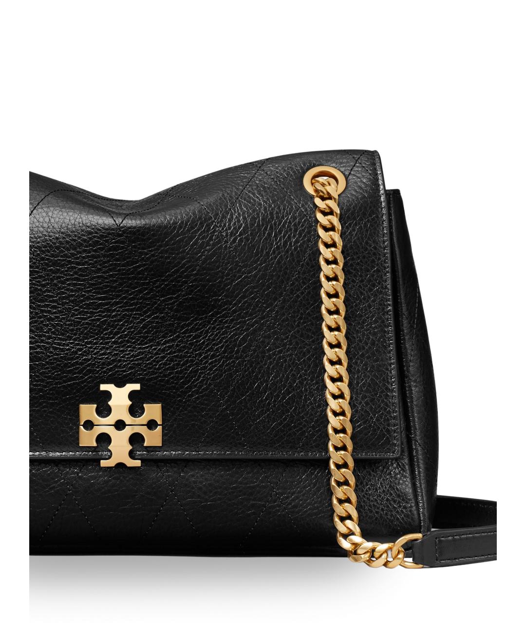 TORY BURCH Черная кожаная сумка через плечо, фото 4
