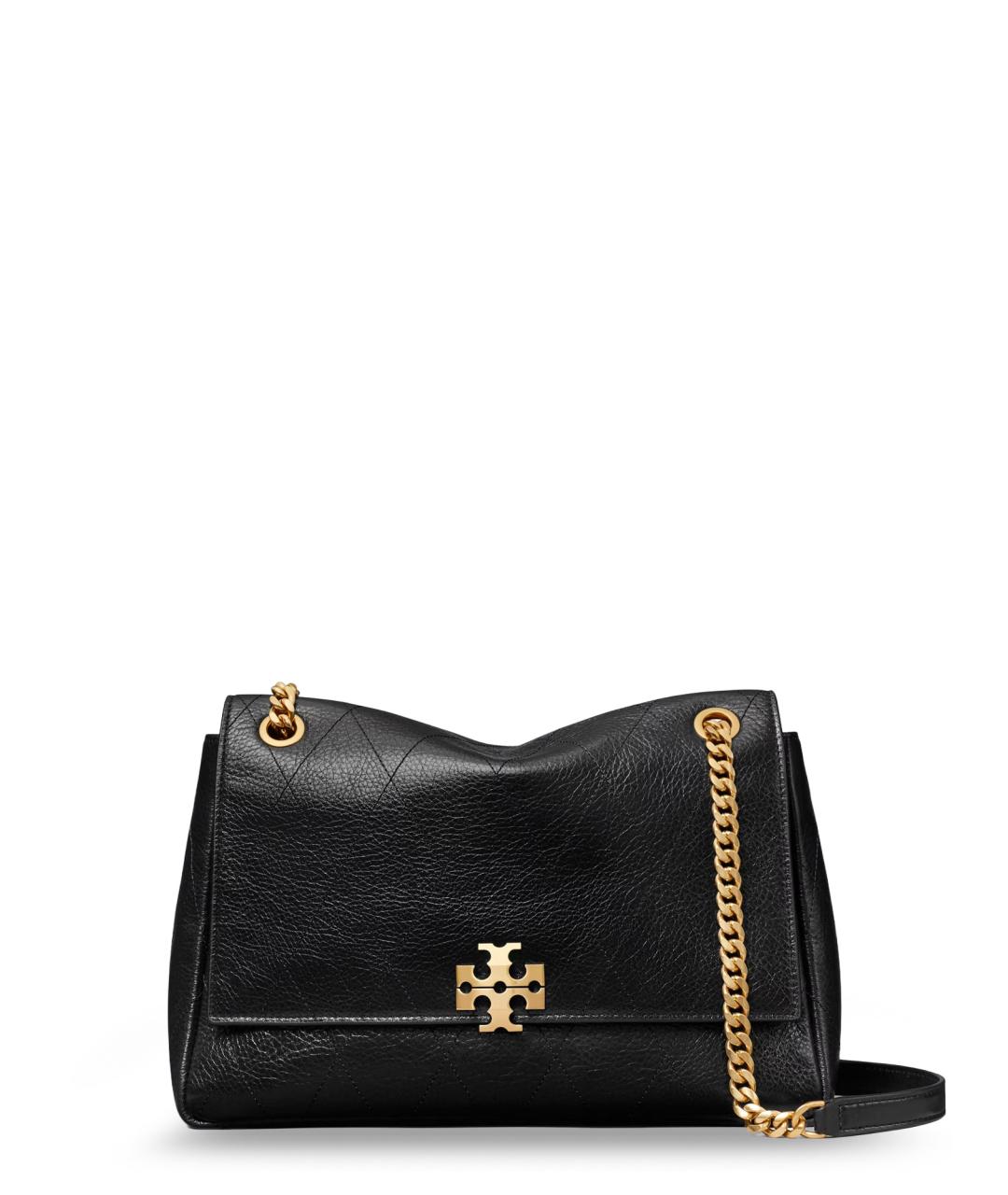 TORY BURCH Черная кожаная сумка через плечо, фото 1