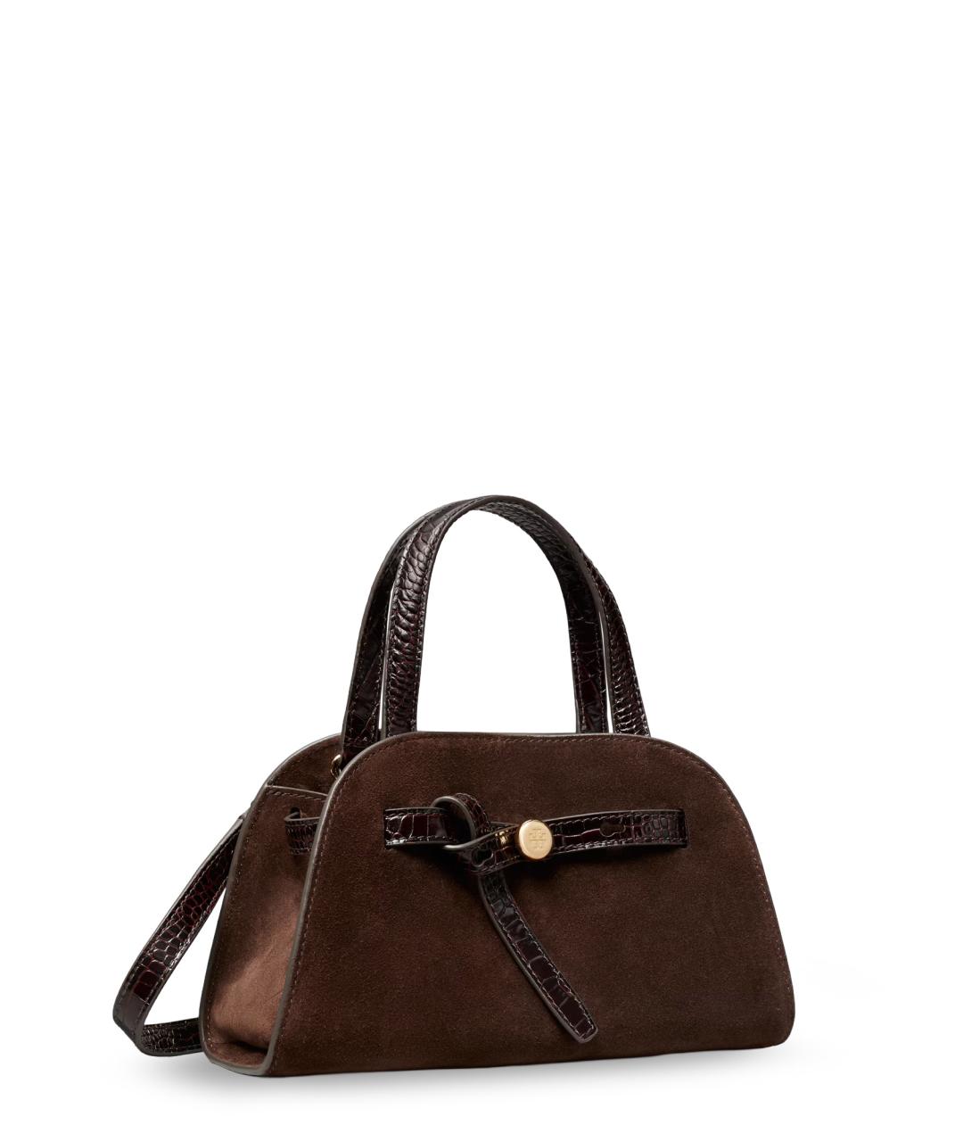 TORY BURCH Коричневая замшевая сумка тоут, фото 3