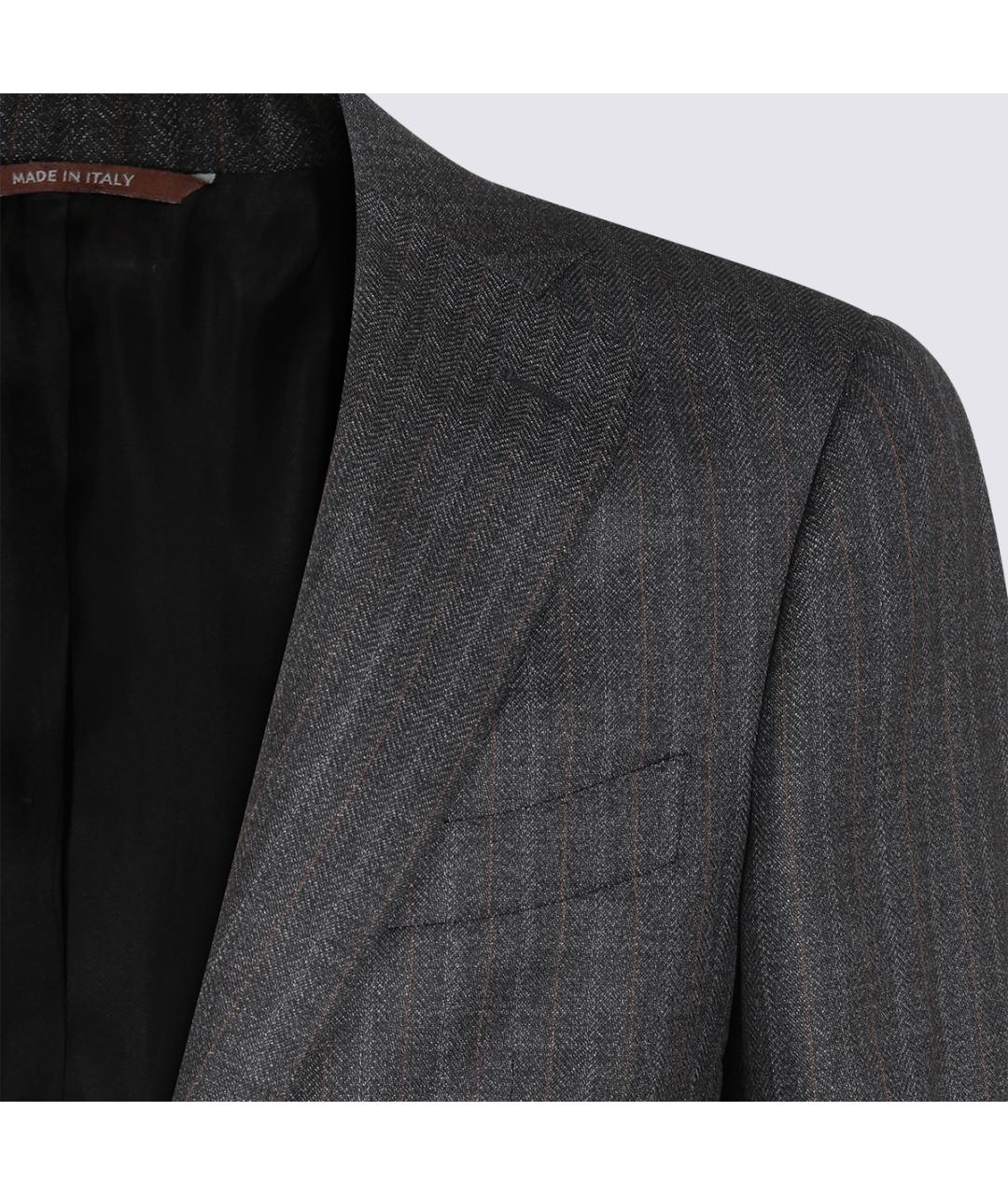 CANALI Антрацитовый классический костюм, фото 4
