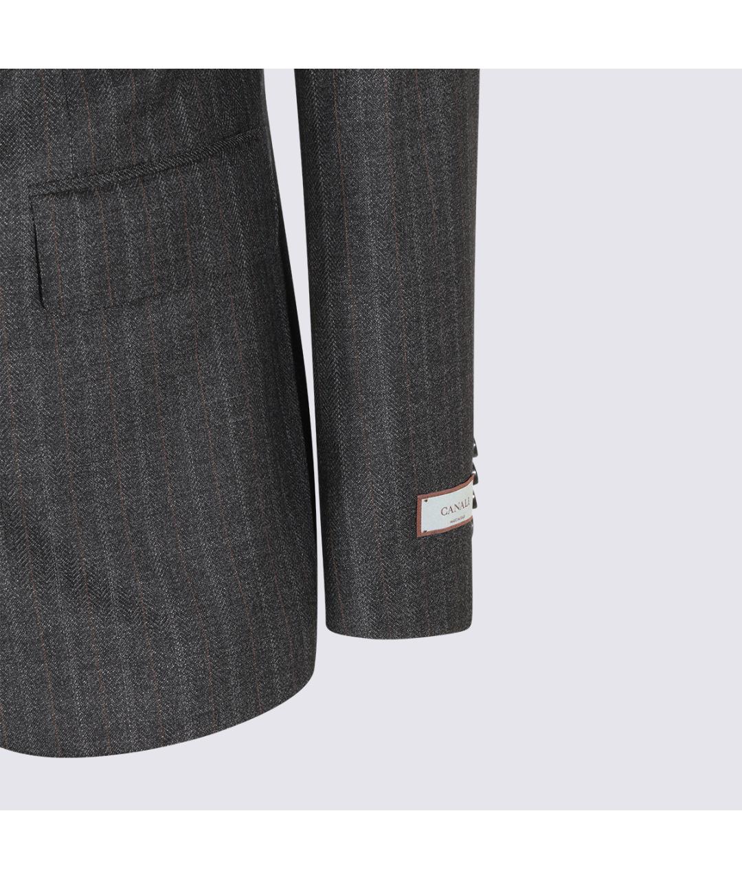 CANALI Антрацитовый классический костюм, фото 5
