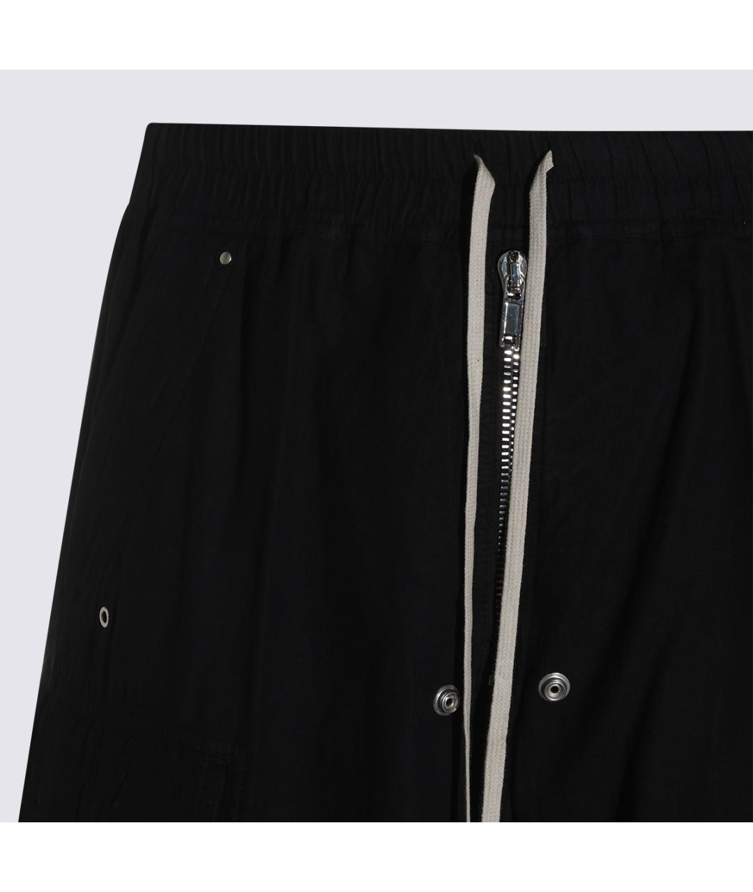 RICK OWENS DRKSHDW Черные хлопковые повседневные брюки, фото 3