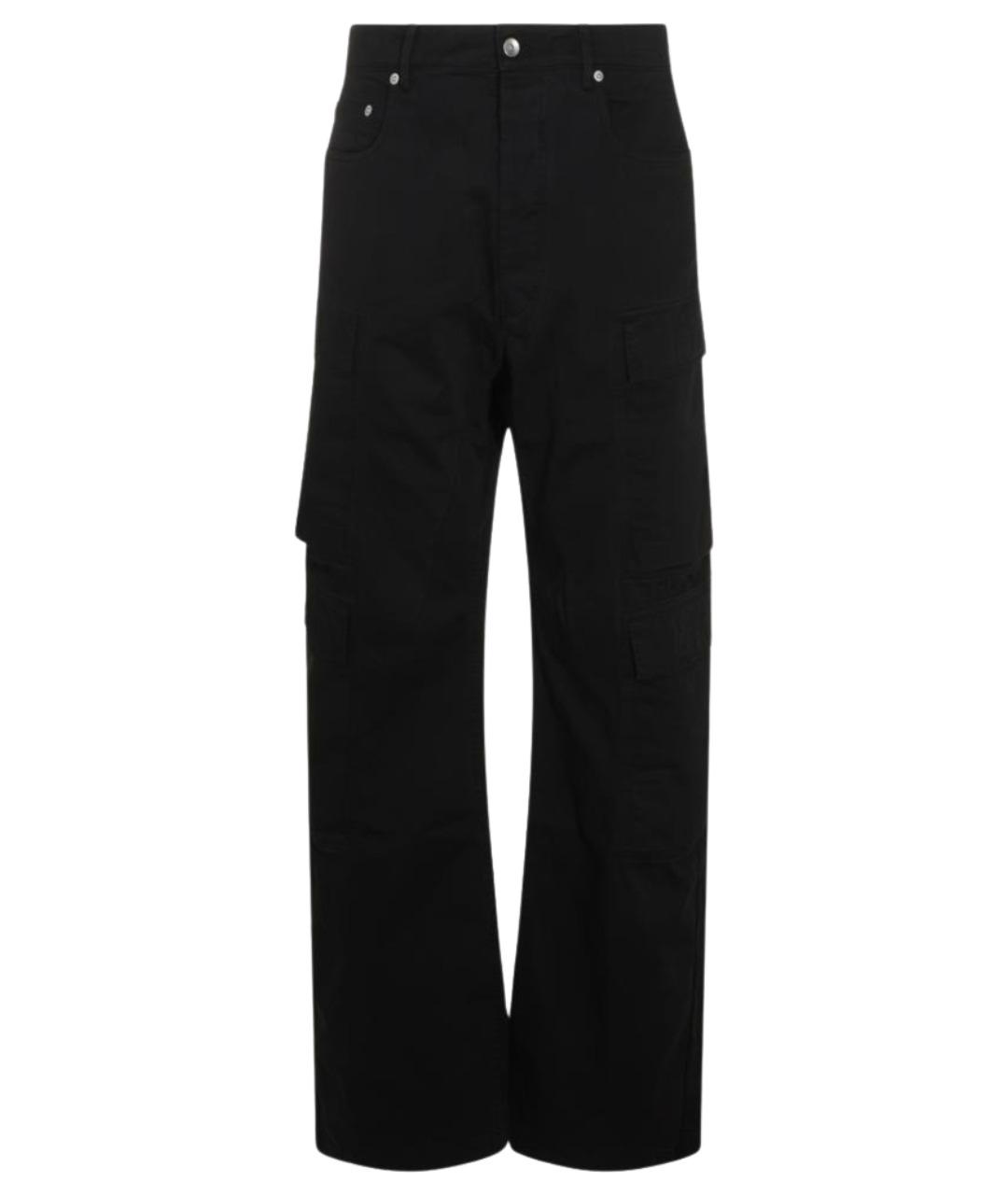 RICK OWENS DRKSHDW Черные хлопковые прямые джинсы, фото 1
