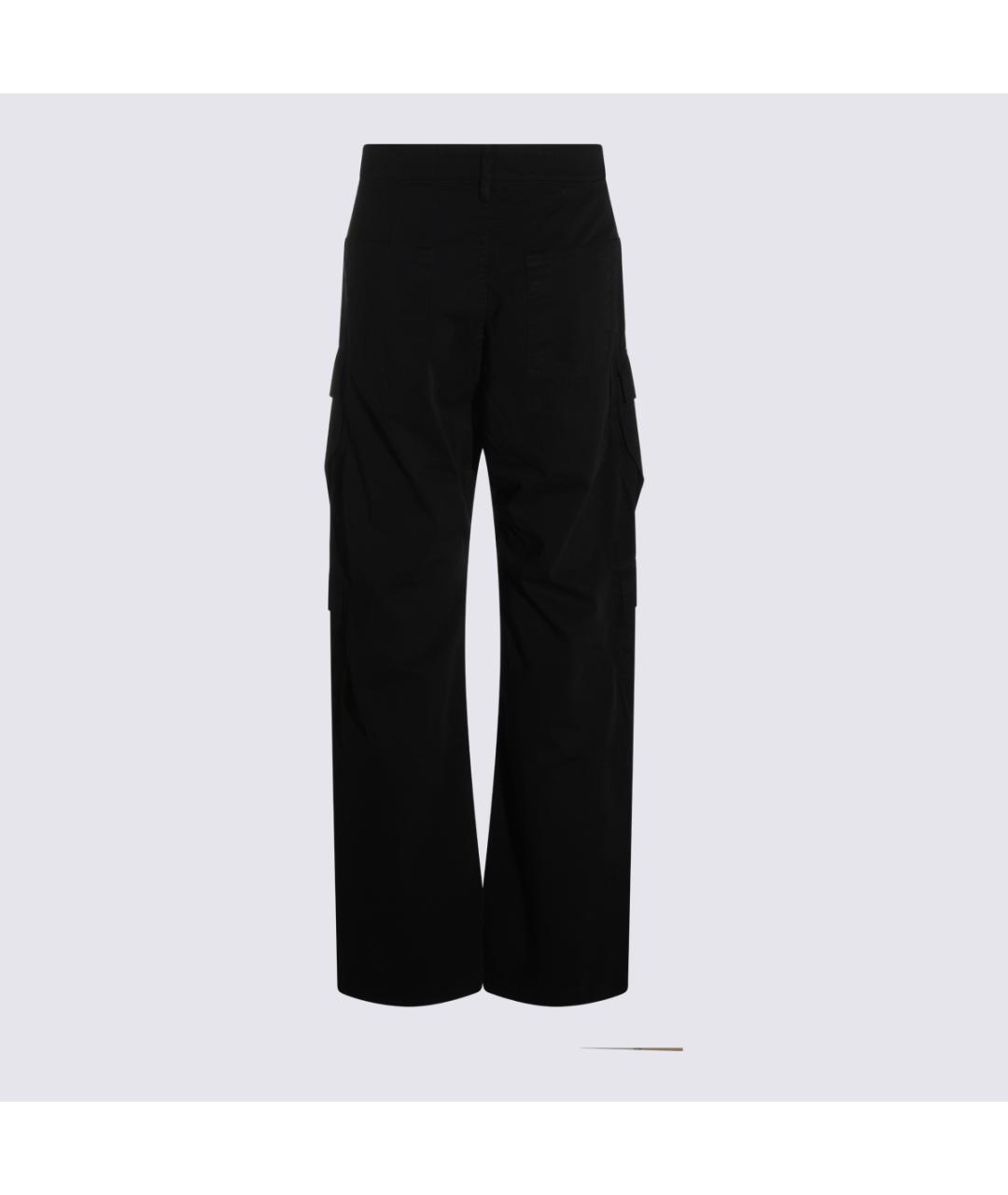 RICK OWENS DRKSHDW Черные хлопковые прямые джинсы, фото 2