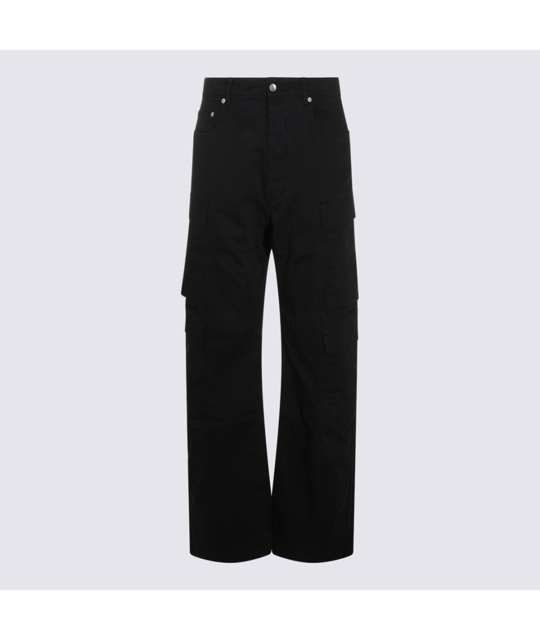 RICK OWENS DRKSHDW Черные хлопковые прямые джинсы, фото 4