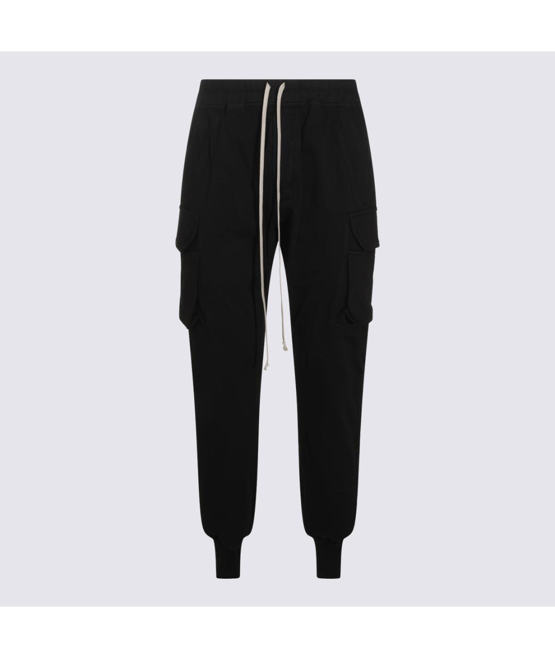 RICK OWENS DRKSHDW Черные хлопковые повседневные брюки, фото 6