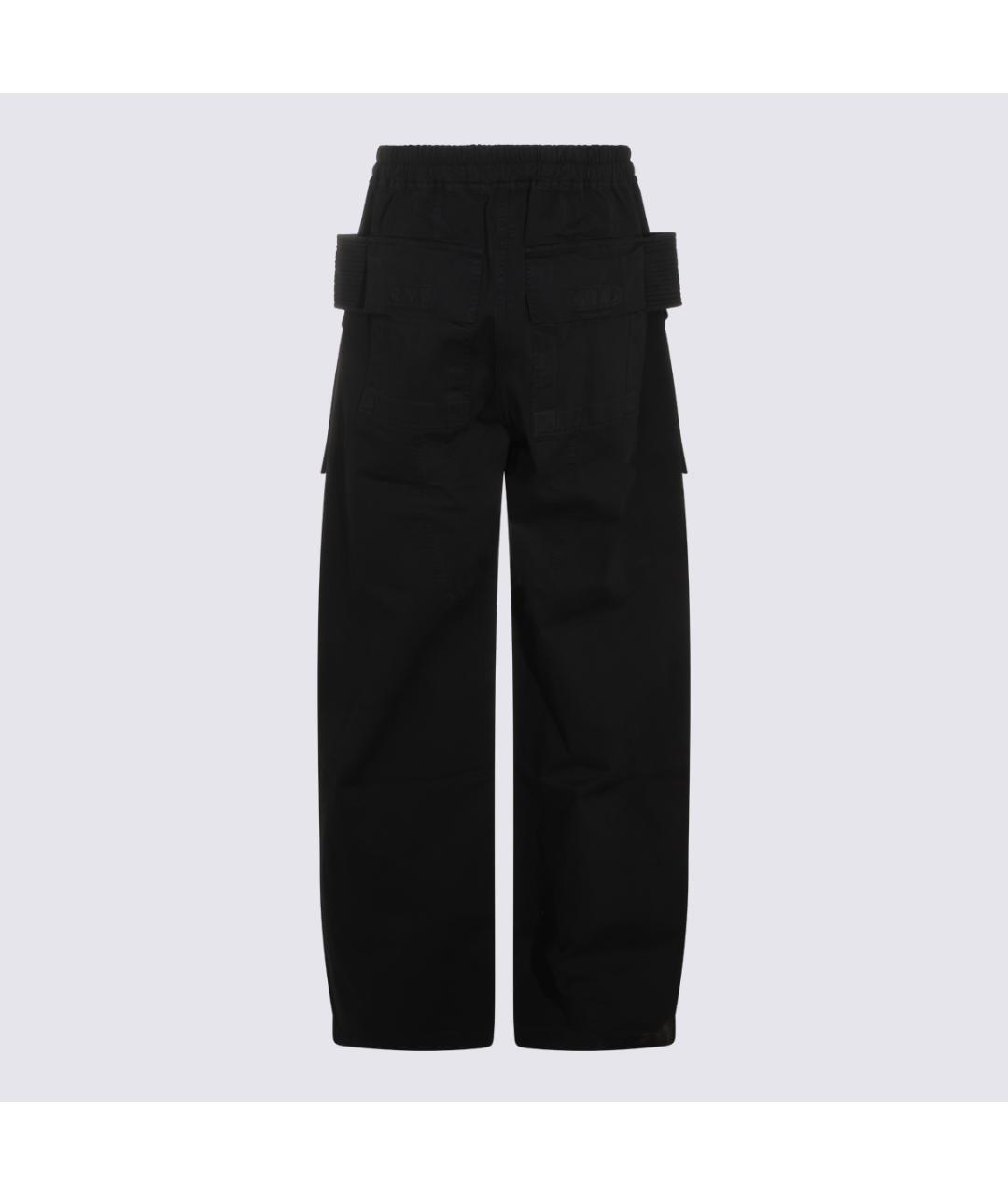 RICK OWENS DRKSHDW Черные хлопковые повседневные брюки, фото 2
