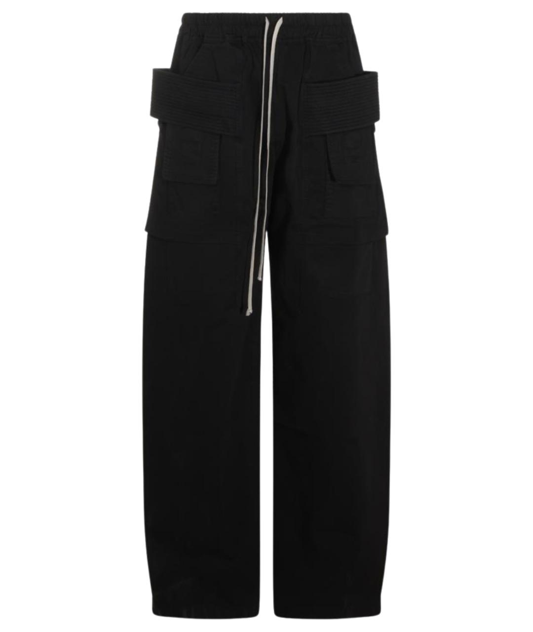 RICK OWENS DRKSHDW Черные хлопковые повседневные брюки, фото 1