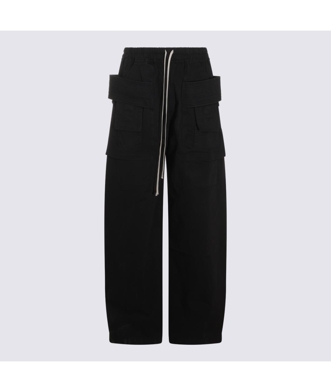 RICK OWENS DRKSHDW Черные хлопковые повседневные брюки, фото 4