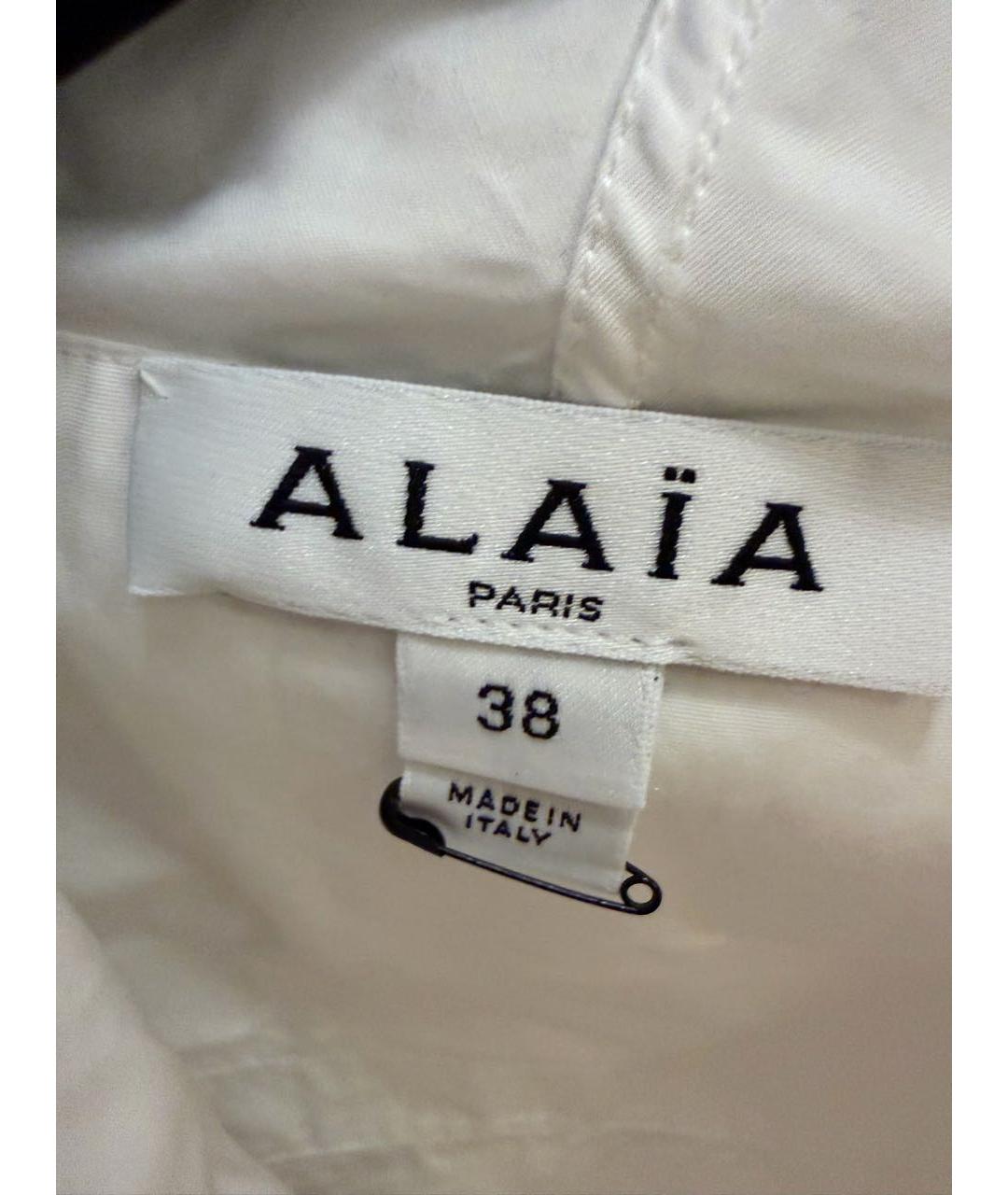 ALAIA Белая хлопковая рубашка, фото 3