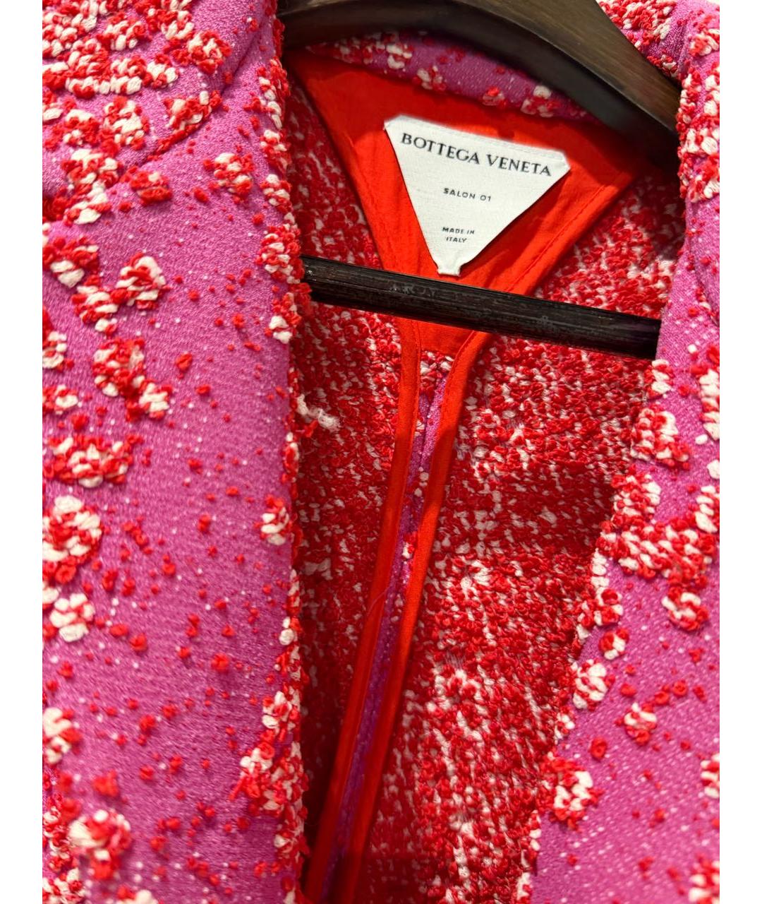 BOTTEGA VENETA Розовый вискозный жакет/пиджак, фото 2