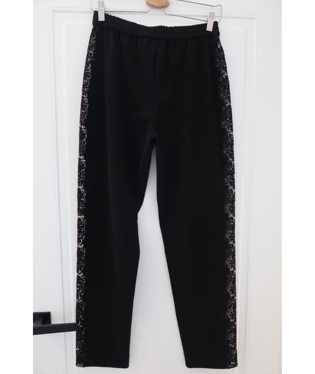 BOUTIQUE MOSCHINO Черные прямые брюки, фото 2