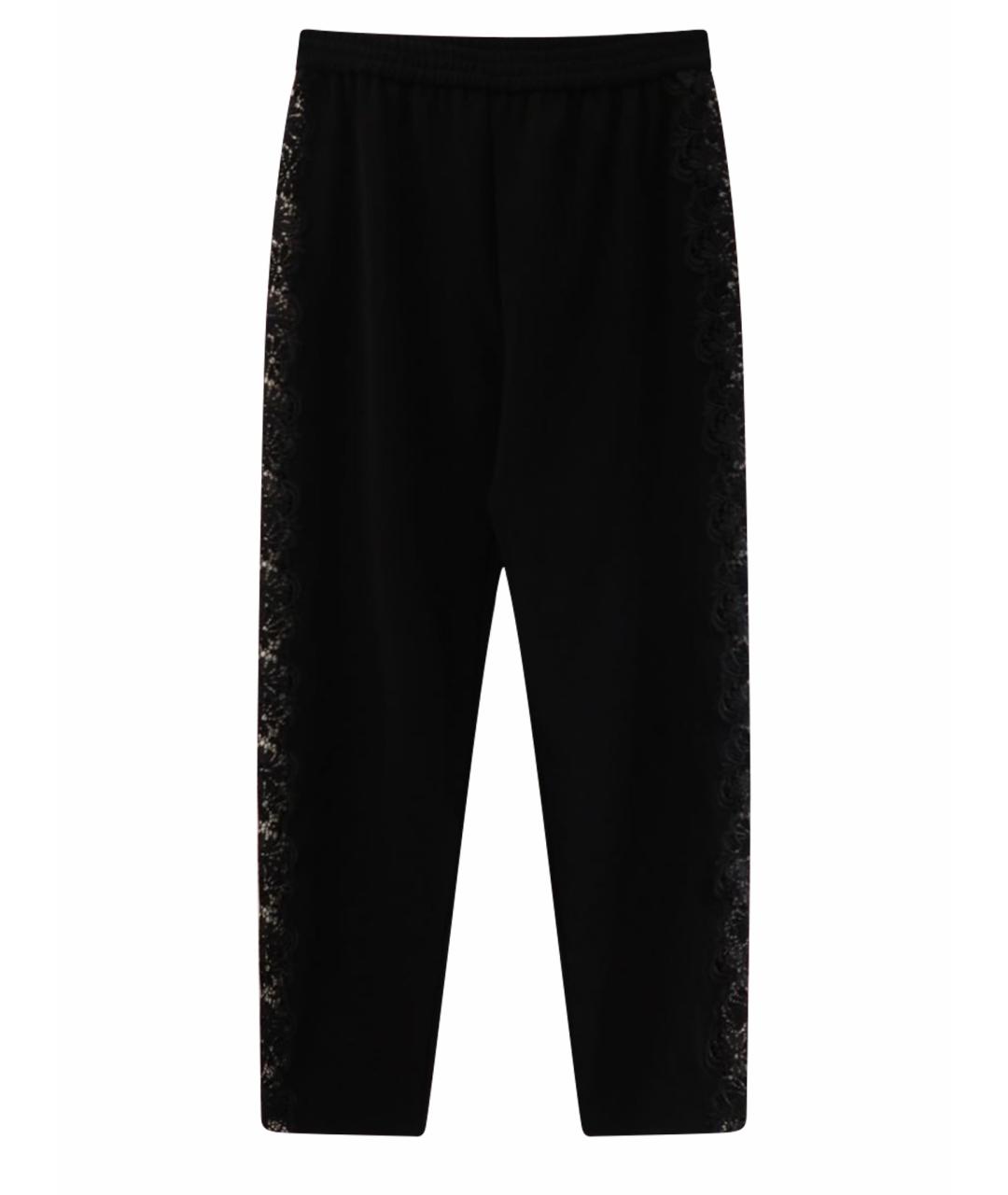 BOUTIQUE MOSCHINO Черные прямые брюки, фото 1
