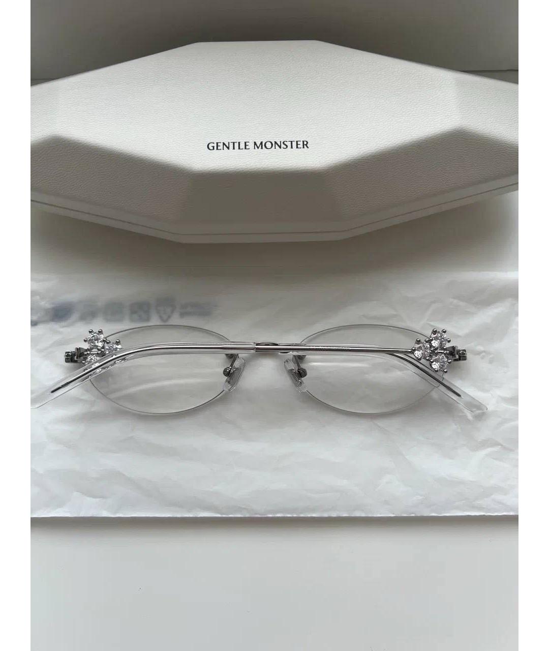 GENTLE MONSTER Серебряные металлические солнцезащитные очки, фото 6