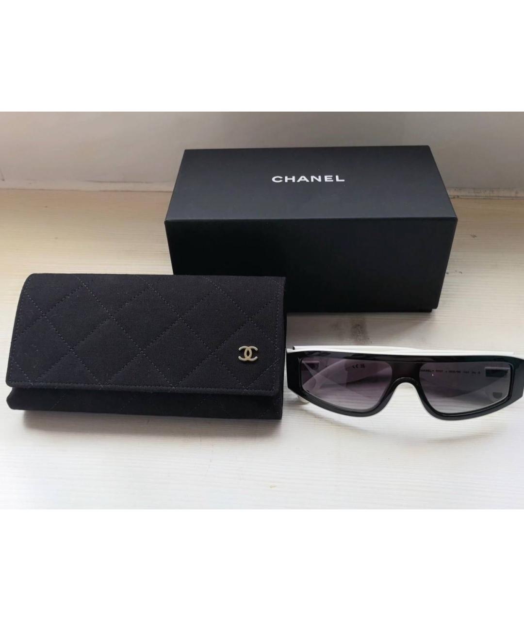 CHANEL Черные солнцезащитные очки, фото 4