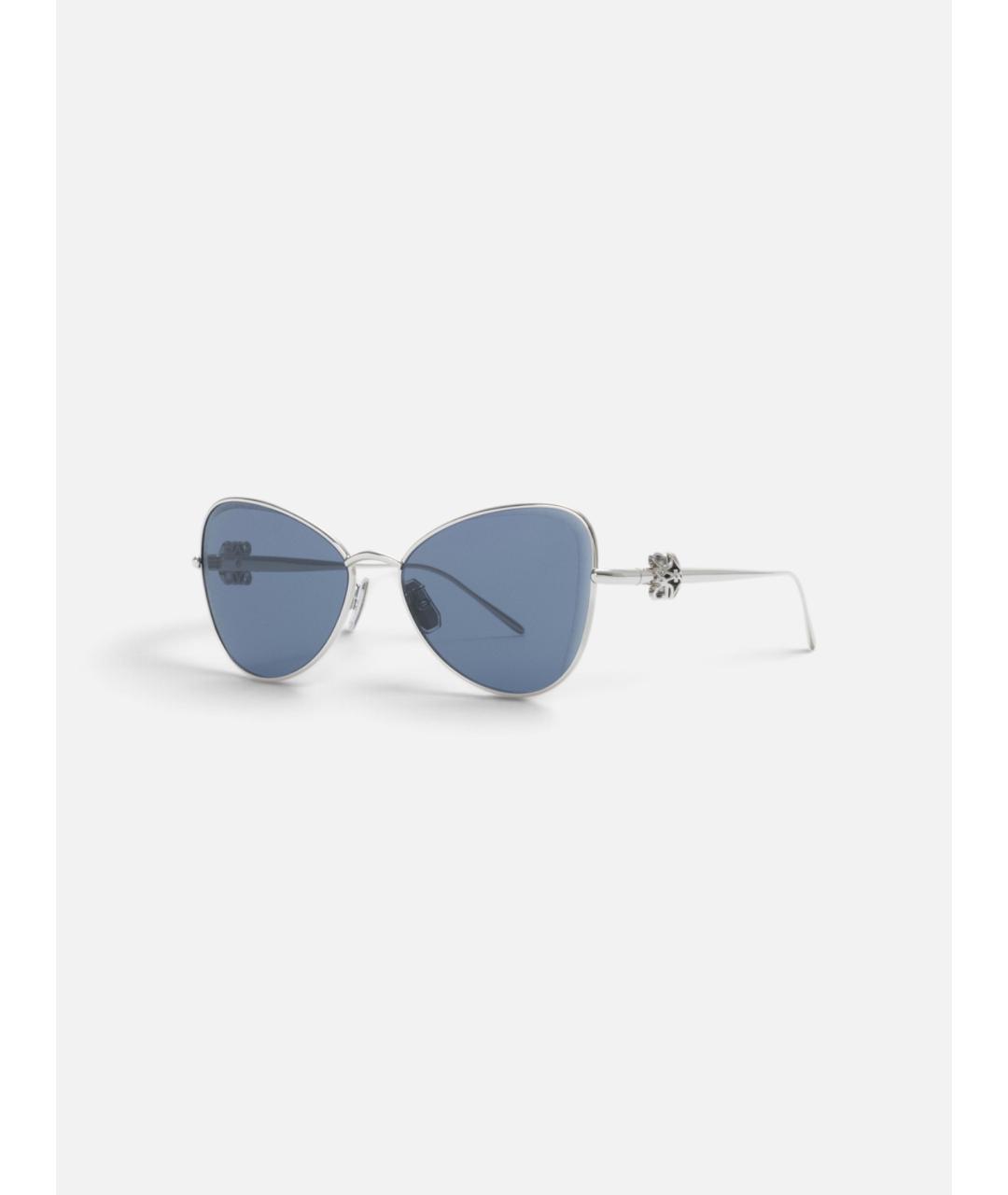 LOEWE Серебряные металлические солнцезащитные очки, фото 2