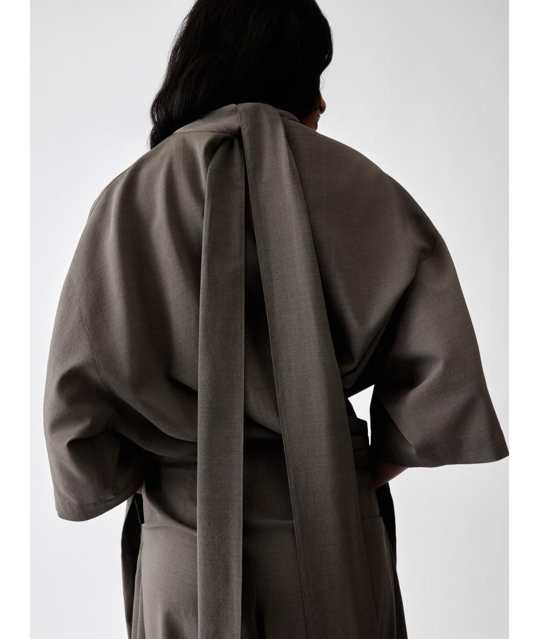 JACQUEMUS Серая шерстяная блузы, фото 4