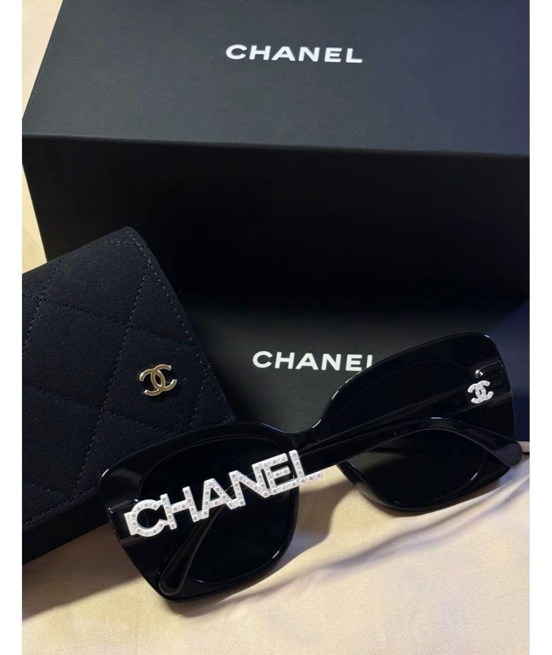CHANEL Черные солнцезащитные очки, фото 5