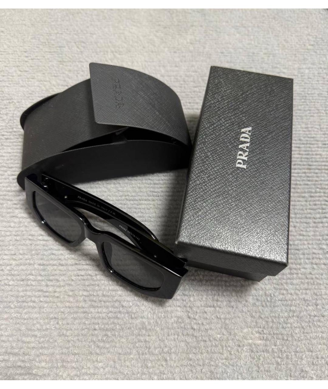 PRADA Черные солнцезащитные очки, фото 3