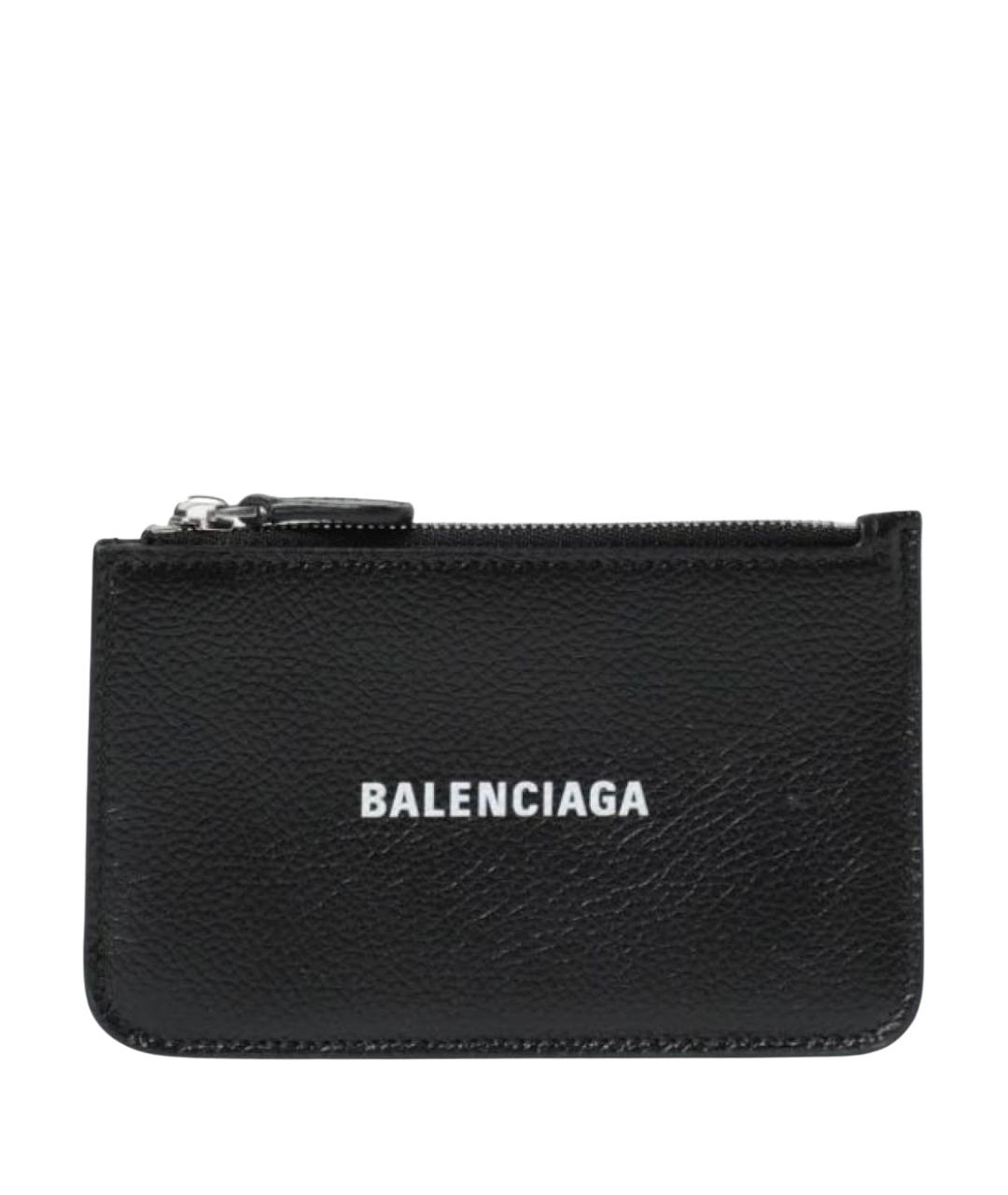BALENCIAGA Черный кожаный кардхолдер, фото 1