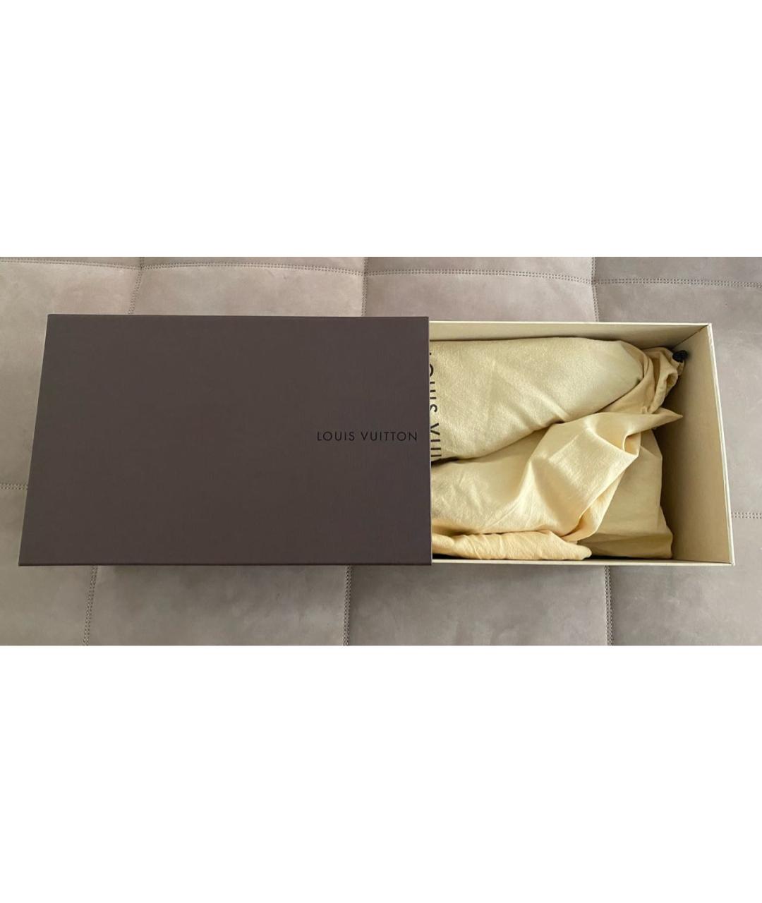 LOUIS VUITTON Бордовые текстильные низкие кроссовки / кеды, фото 8