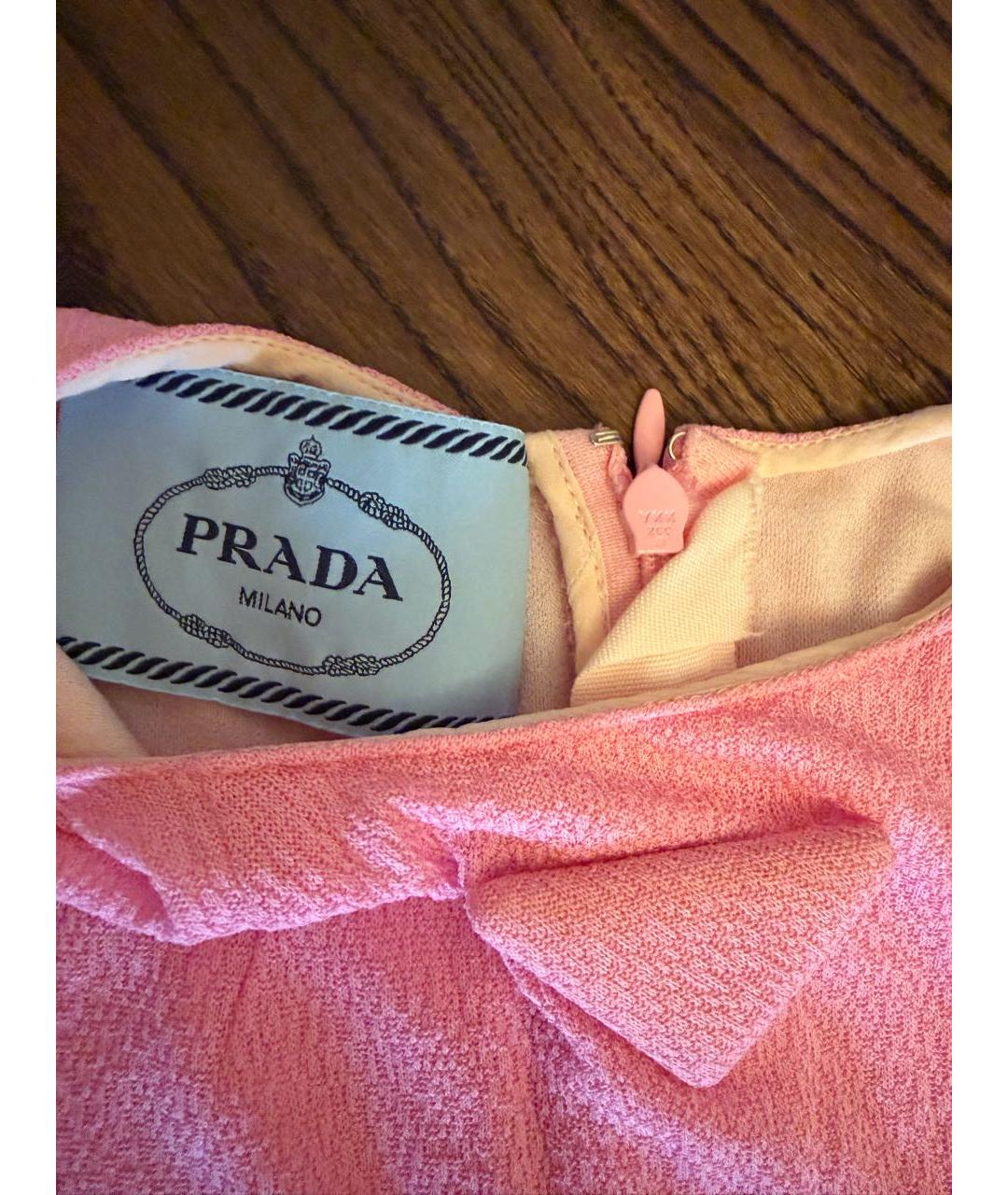 PRADA Розовое повседневное платье, фото 4