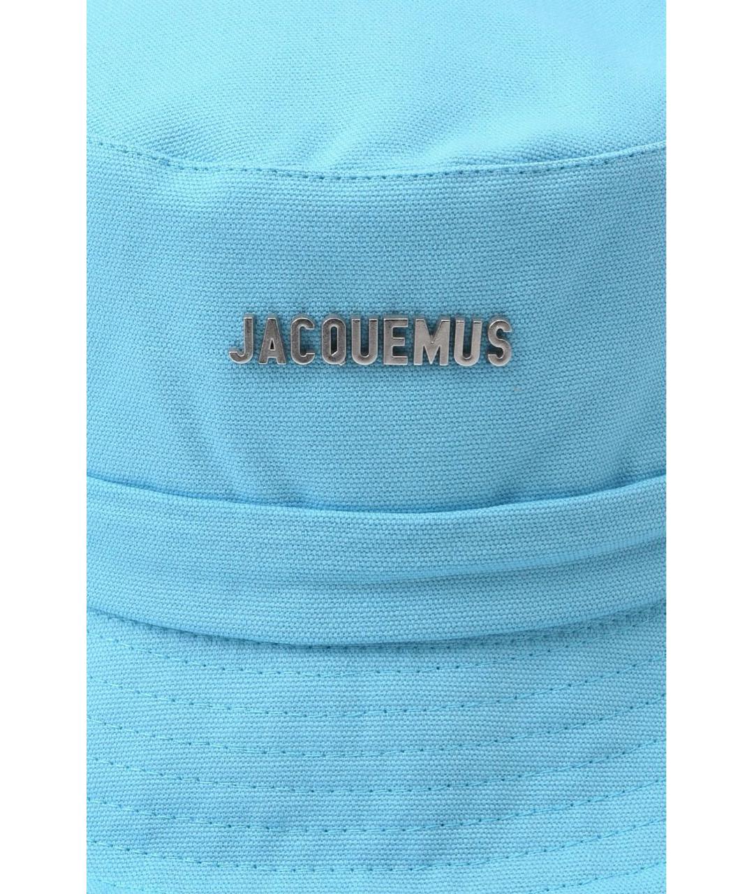 JACQUEMUS Голубая хлопковая панама, фото 3