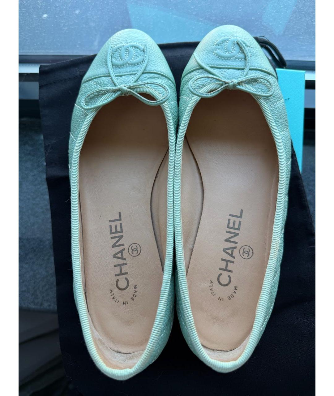 CHANEL Кожаные балетки, фото 3