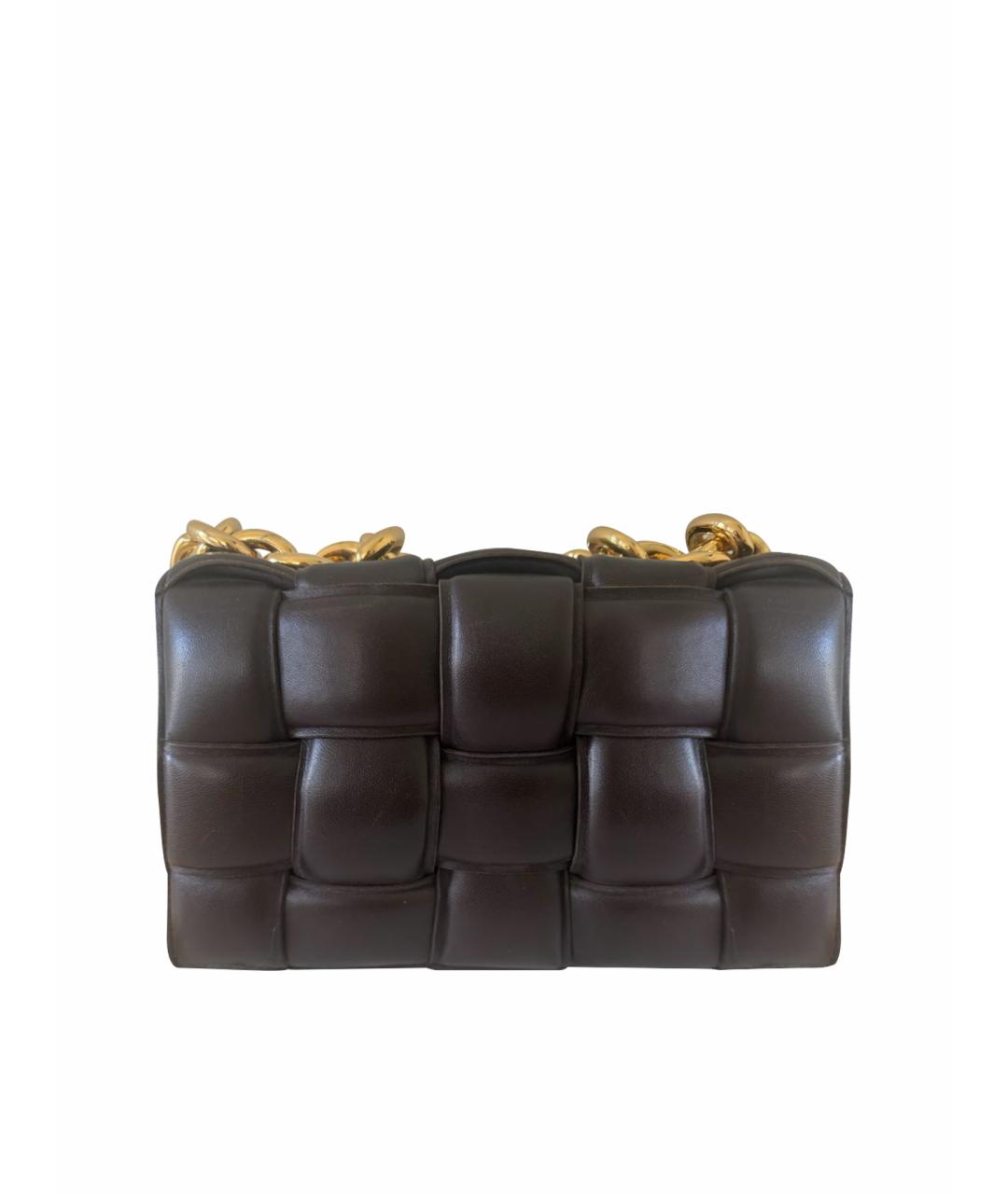 BOTTEGA VENETA Коричневая кожаная сумка через плечо, фото 1