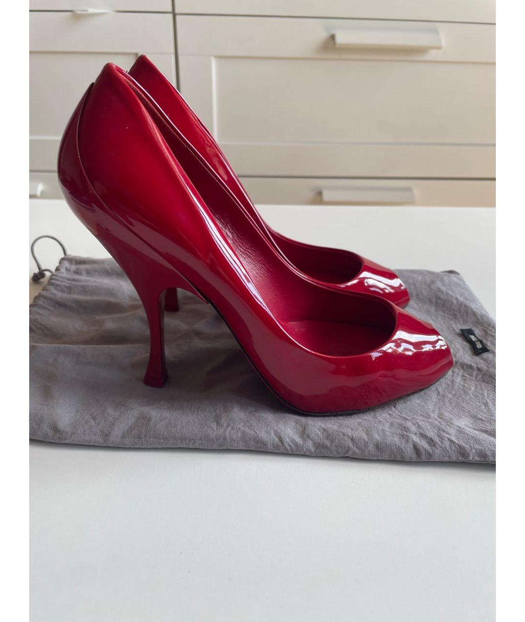 MIU MIU Красные туфли из лакированной кожи, фото 9