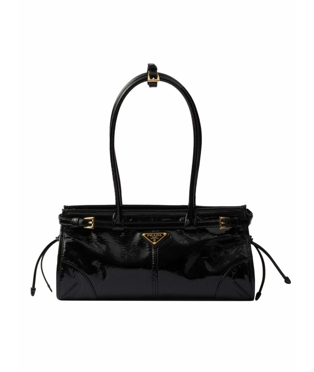 PRADA Черная кожаная сумка тоут, фото 1