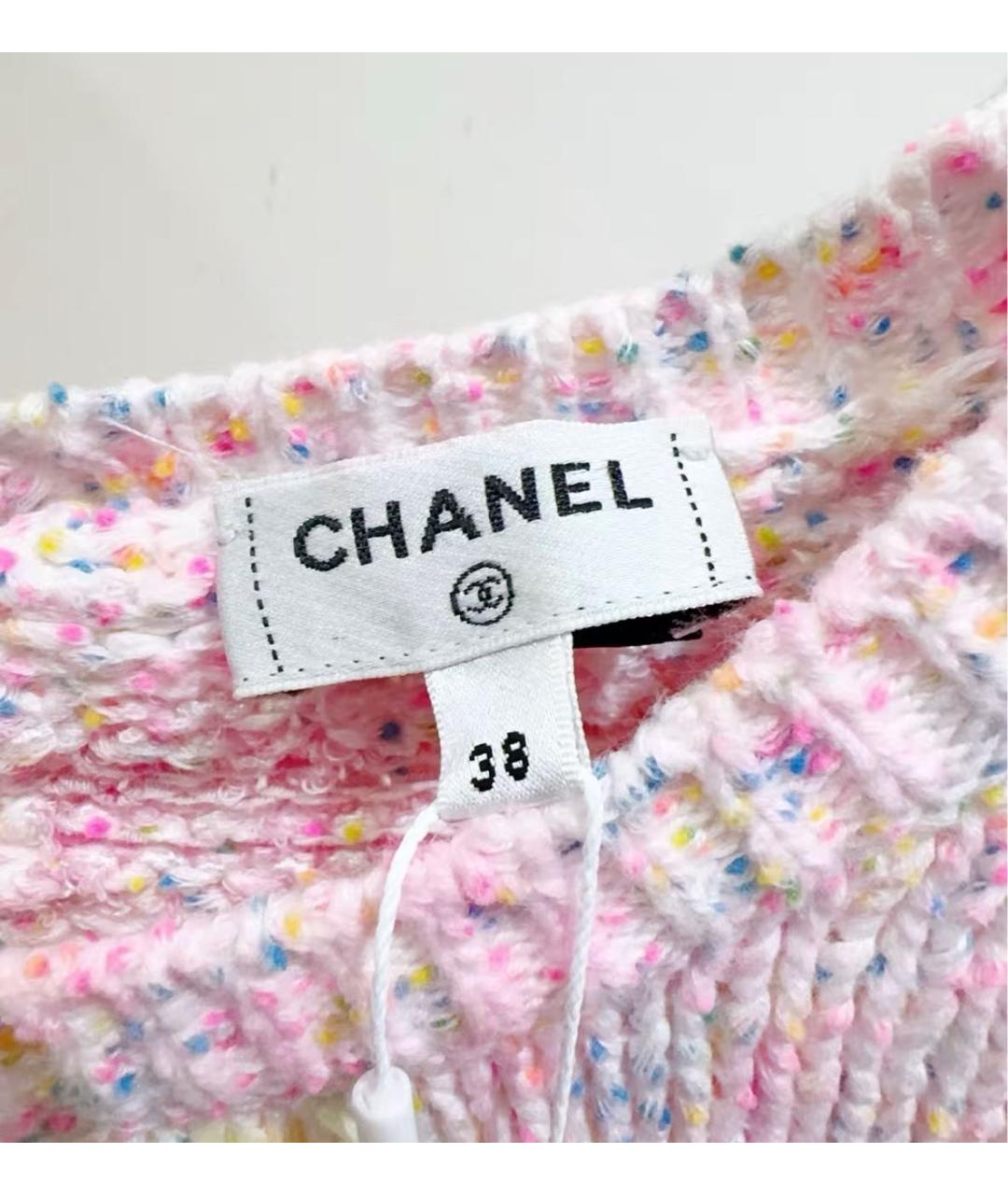CHANEL Розовая хлопковая жилетка, фото 2