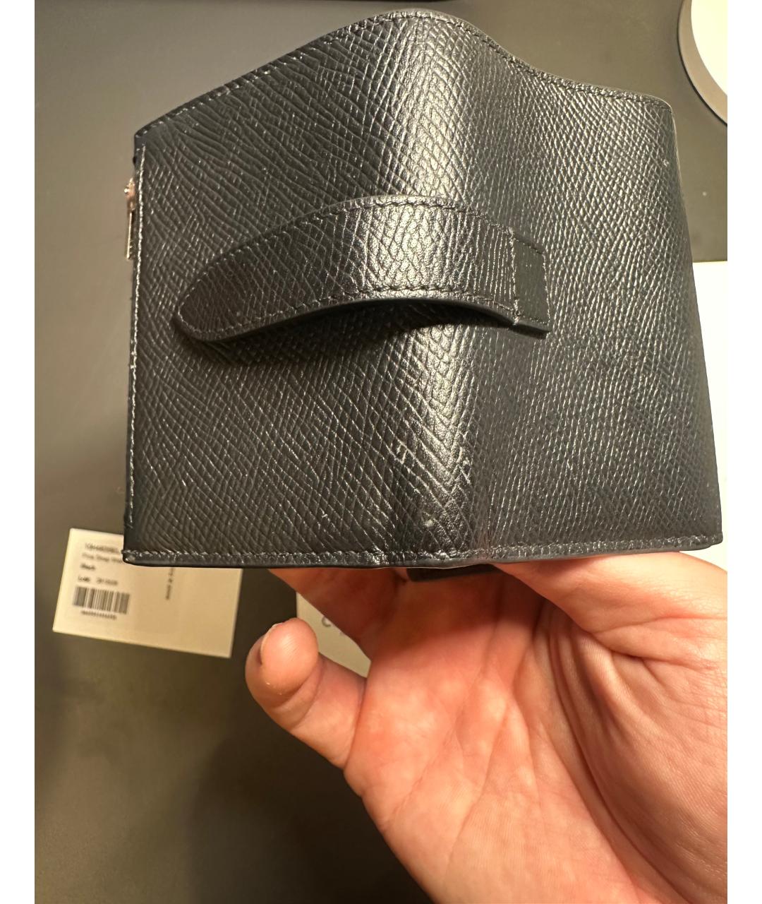 CELINE Черный кожаный кошелек, фото 6