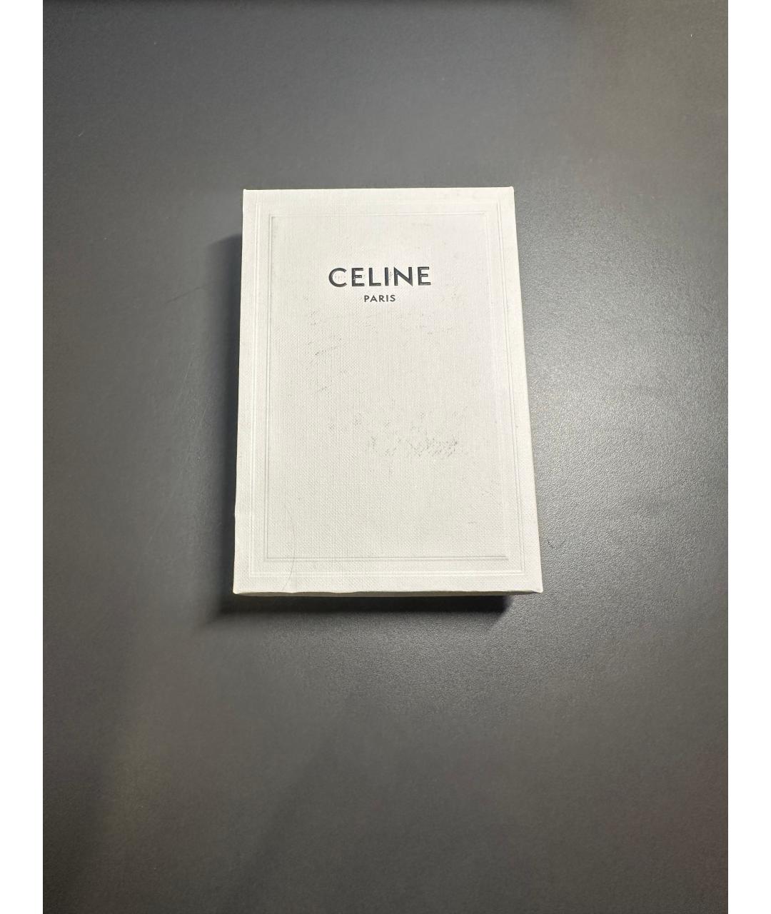 CELINE Черный кожаный кошелек, фото 8