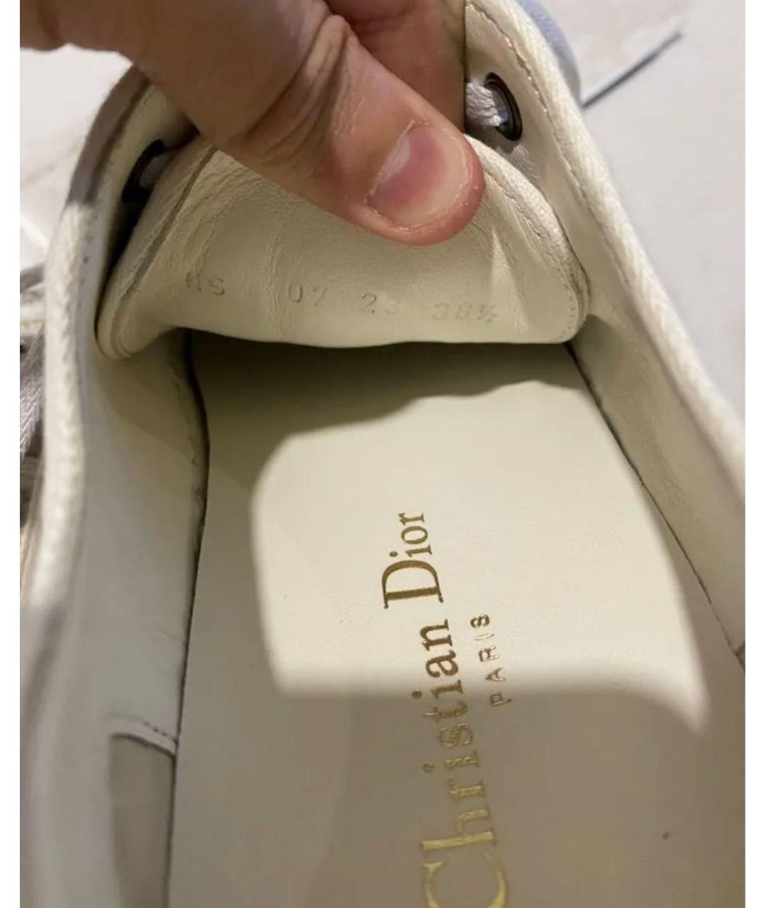 CHRISTIAN DIOR Серые текстильные кеды, фото 6