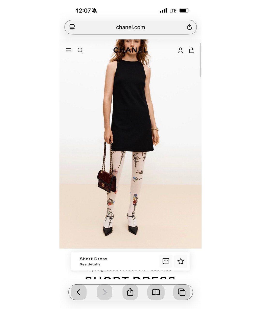 CHANEL Черное вискозное коктейльное платье, фото 8