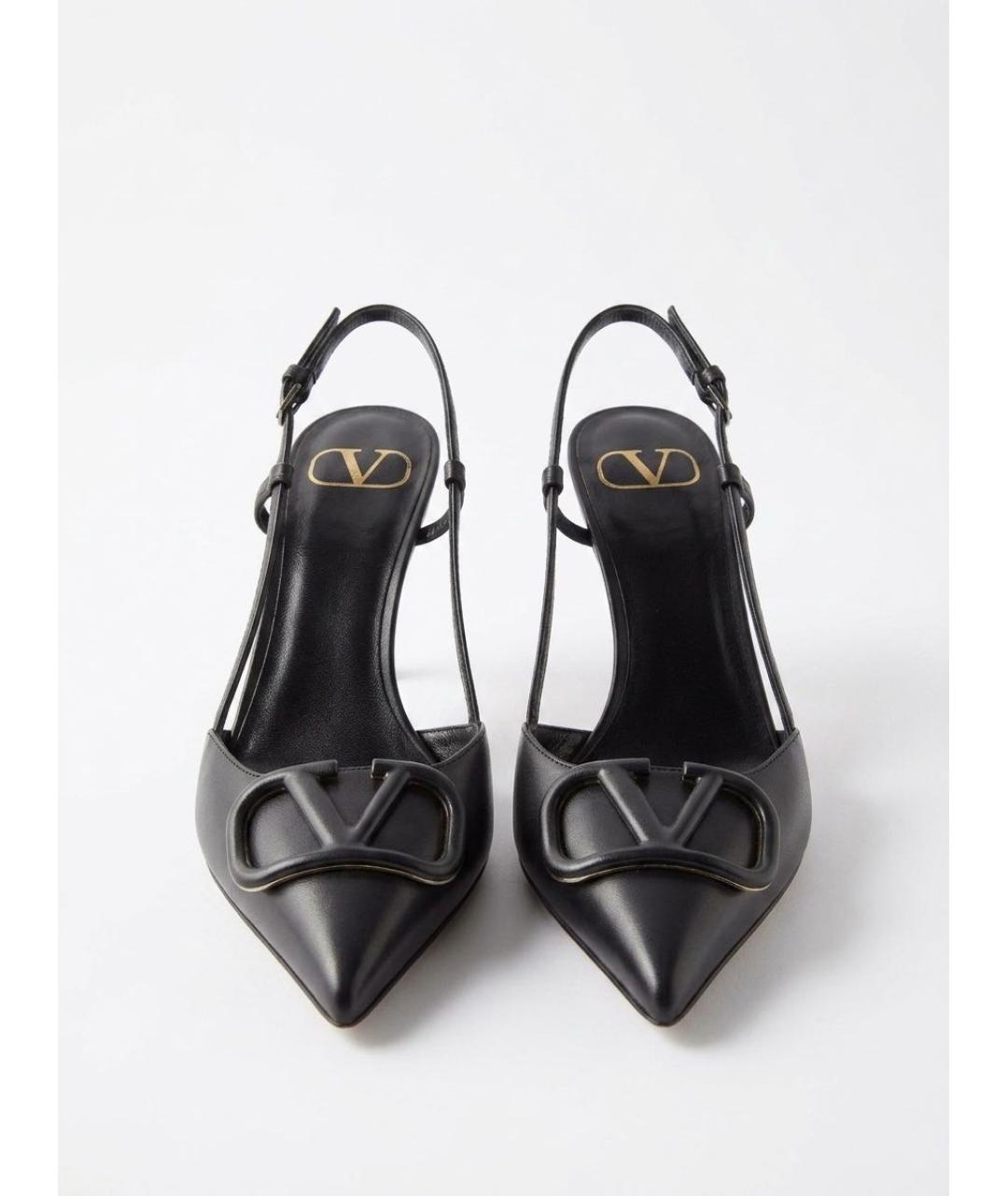 VALENTINO Черные кожаные туфли, фото 2