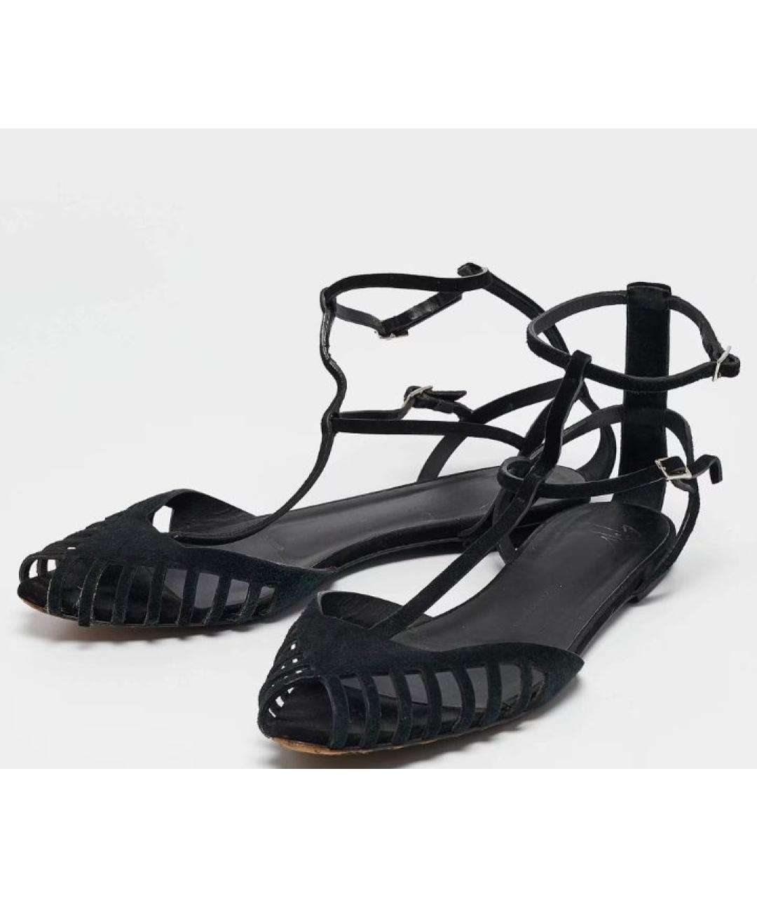 GIUSEPPE ZANOTTI DESIGN Черные замшевые балетки, фото 2