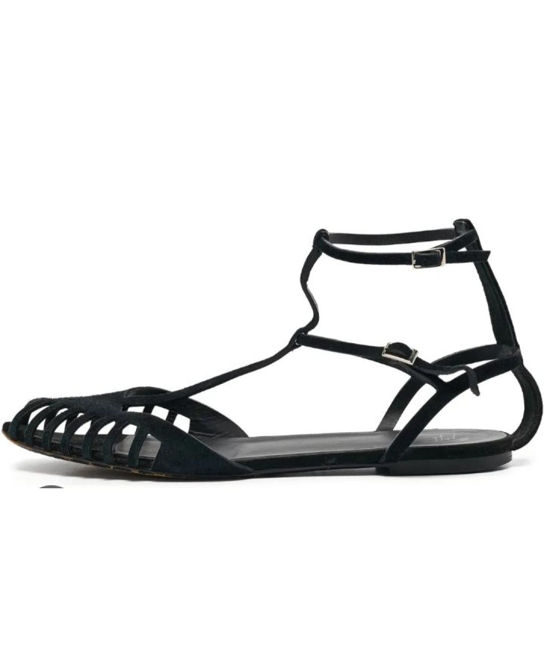 GIUSEPPE ZANOTTI DESIGN Черные замшевые балетки, фото 7