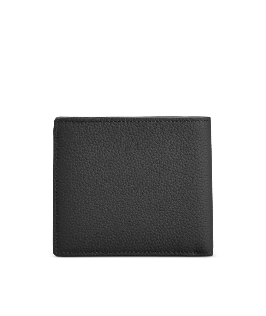 TOD'S Черный кожаный кошелек, фото 4