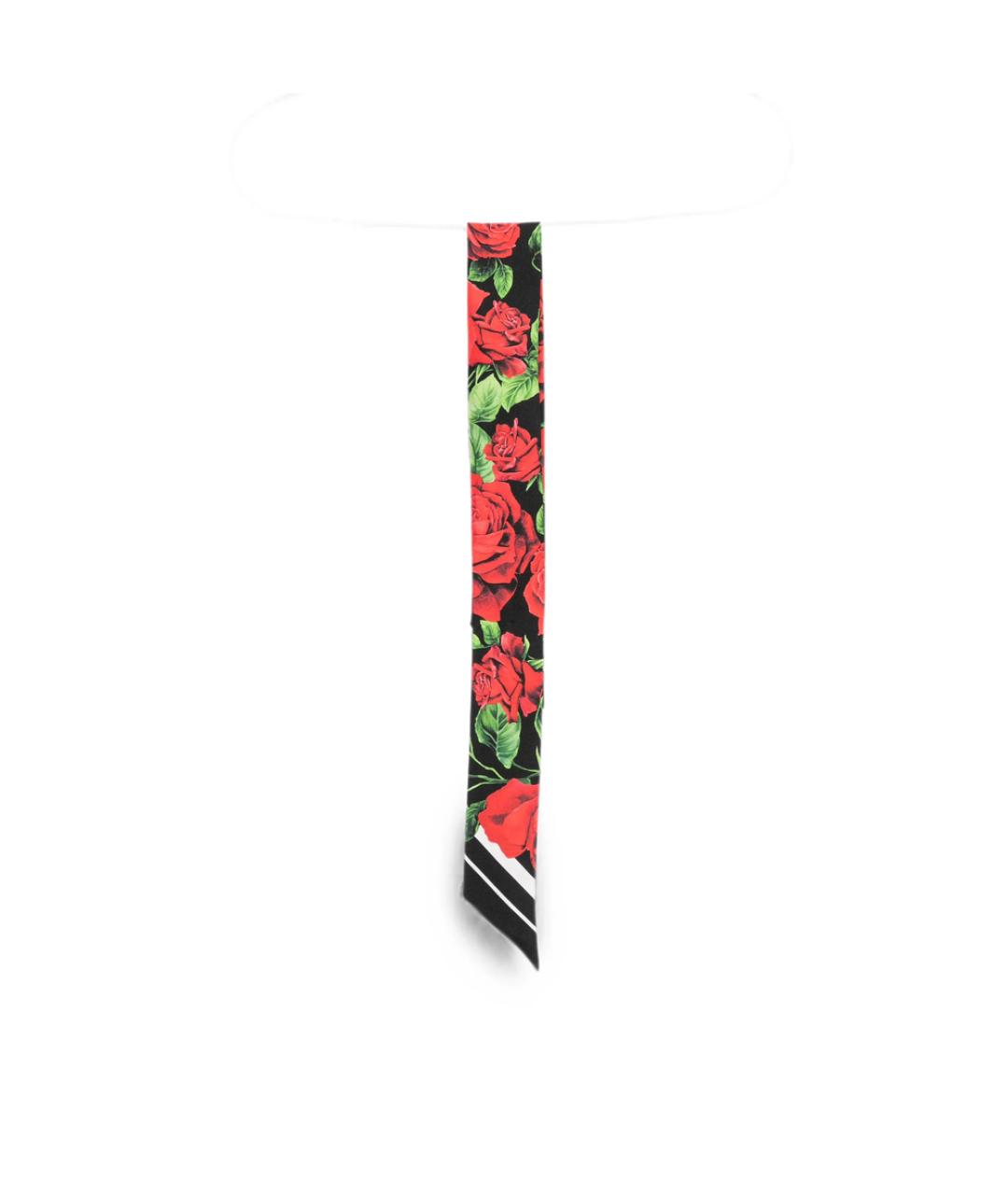 DOLCE&GABBANA Мульти шелковый шарф, фото 1