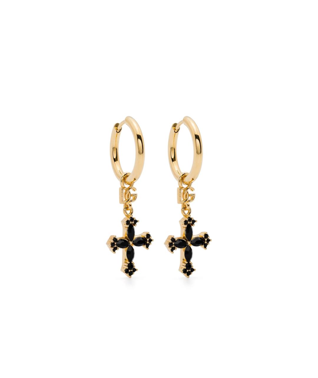 DOLCE&GABBANA Золотые металлические серьги, фото 1