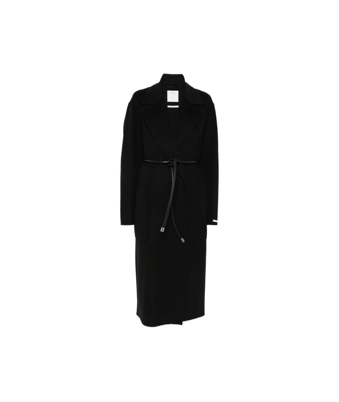 SPORTMAX Черное шерстяное пальто, фото 1