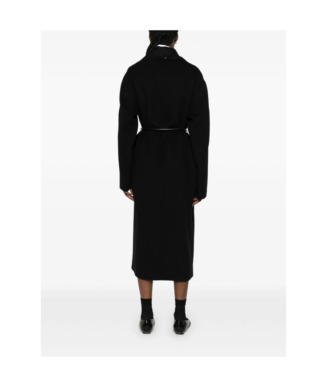 SPORTMAX Черное шерстяное пальто, фото 4