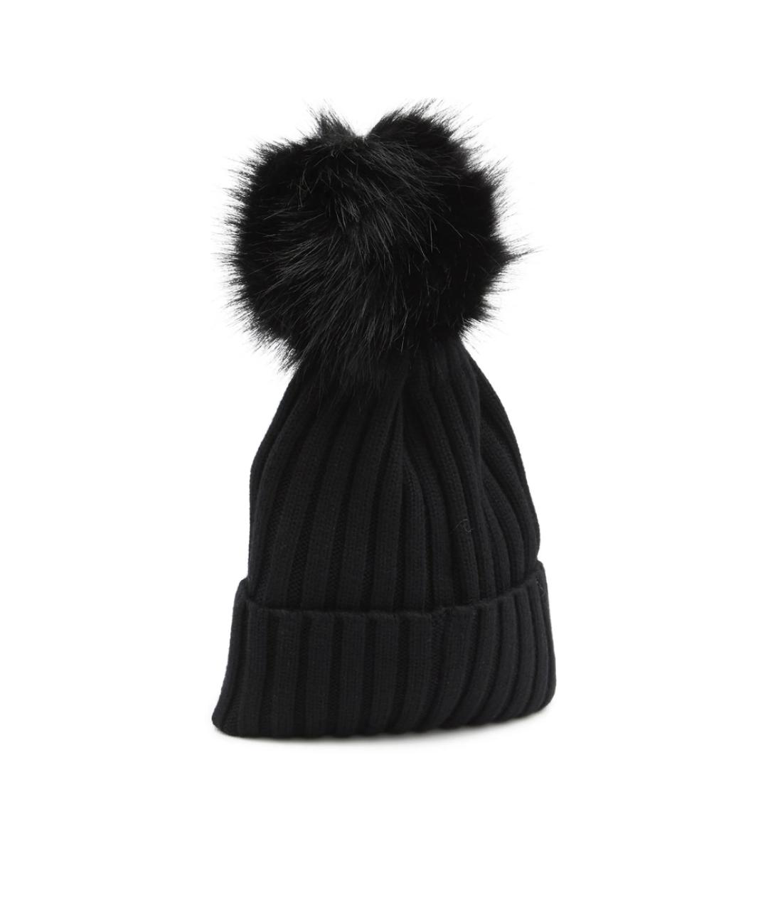 MONCLER Черная шапка, фото 3